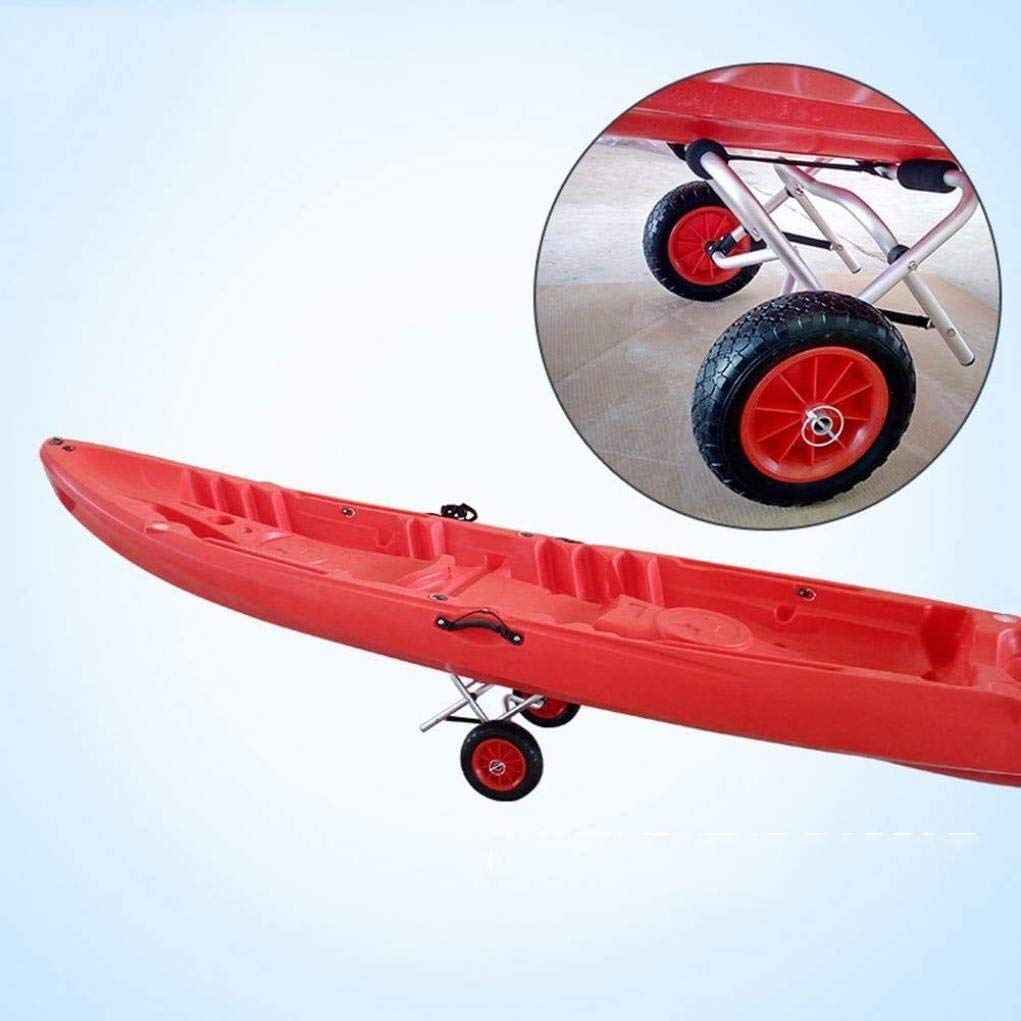 Carrelli per Kayak, Attrezzatura Nautica, Carrello in Alluminio per impieghi gravosi, Carrello per Kayak Pieghevole, Porta Canoa