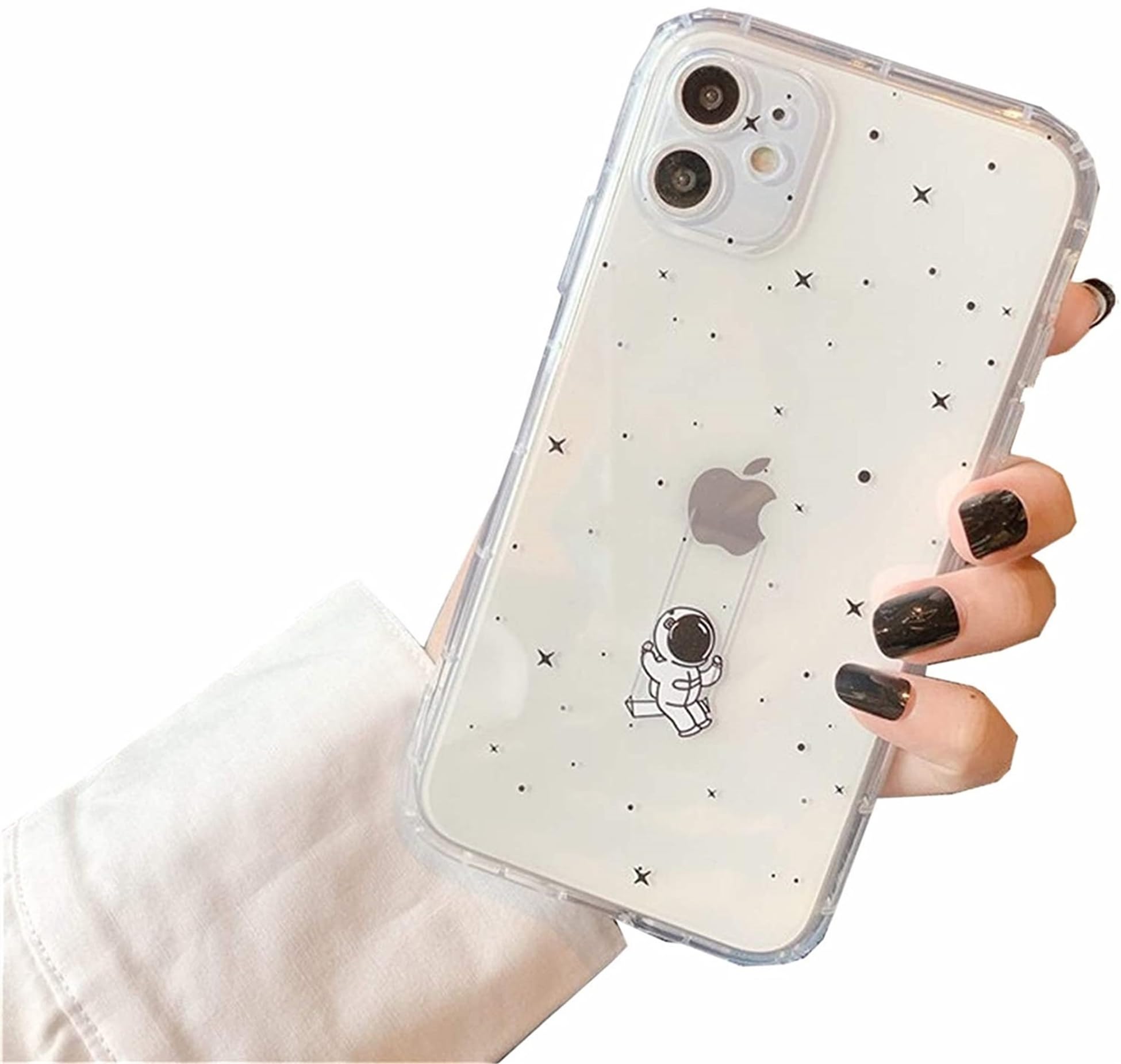 Einaily Hülle für iPhone 16 Case Crystal Clear Handyhülle Mode Chic Muster Ultra Dünn TPU Silikon Herz Bumper Stoßfest Kratzfest Schutzhülle für iPhone 16 Slim Case Cover