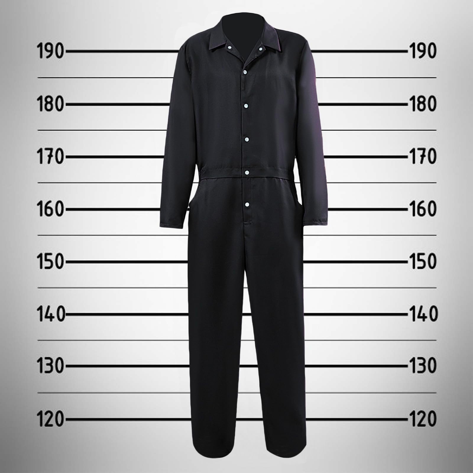 Adult Men's Orange Prison Jumpsuit - Image 2