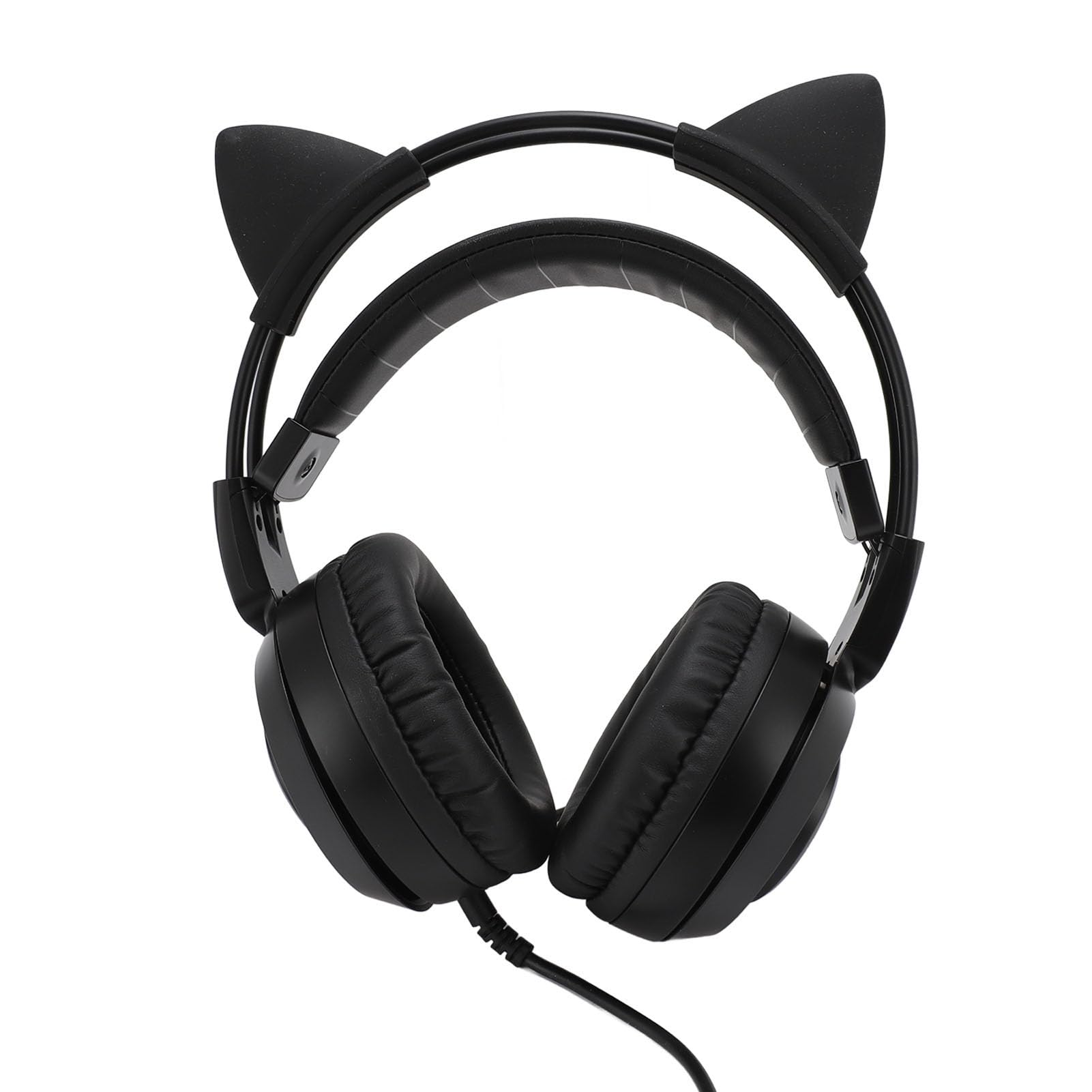 BONKZEBU Auriculares Estéreo con Reducción de Ruido para Juegos, Bonitos Auriculares Supraaurales con Micrófono, Altavoces Premium de 40 Mm para Teléfono PC, Diadema Ajustable para Niños (Negro)