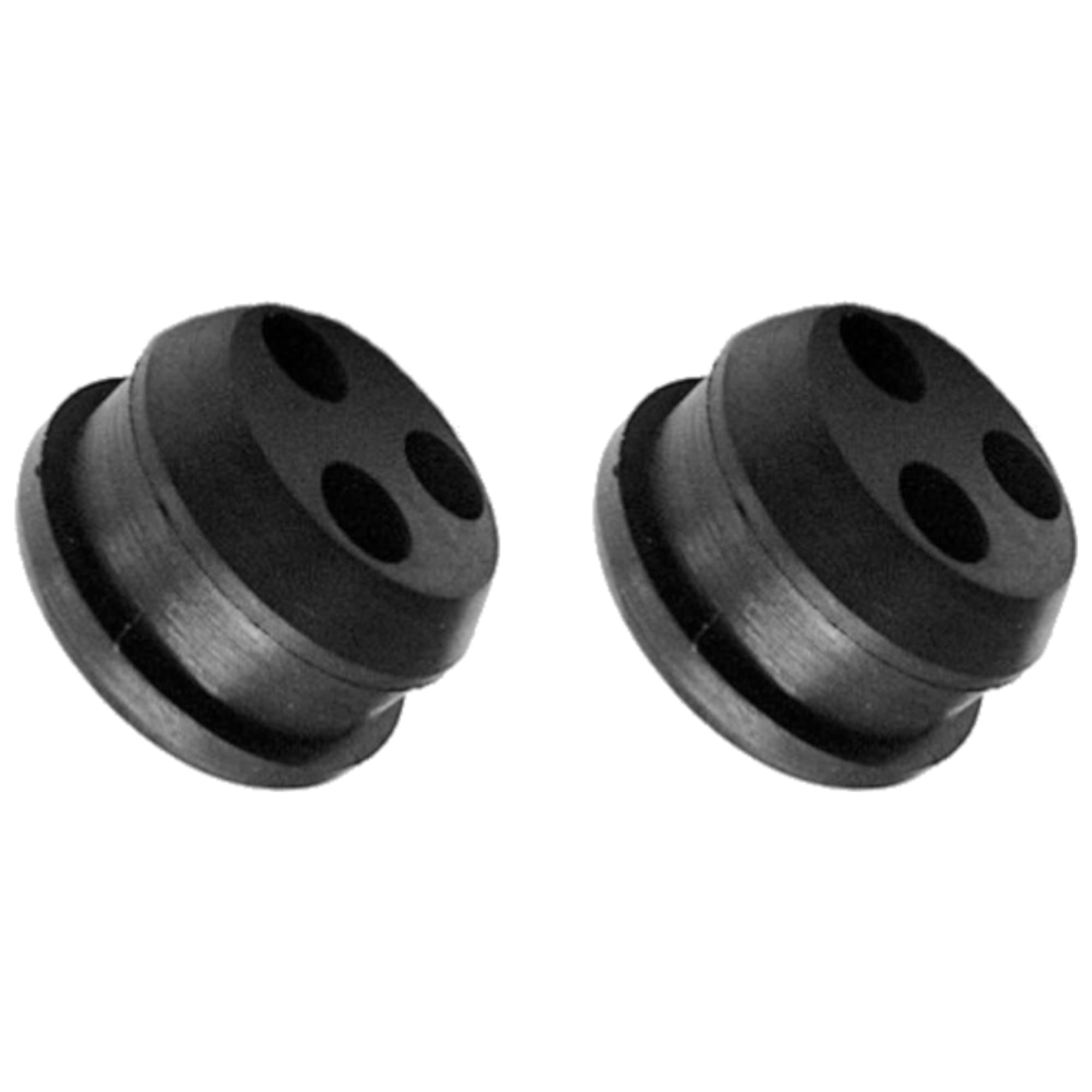 cyclingcolors 2 x Fuel Tank Rubber Grommets Gas Cutter Petrol Tank Nozzle Universal Fuel Line Pipe Seal Brush Cutter Trimmer Lawn Mower Diameter 17.5 mm 3 Holes