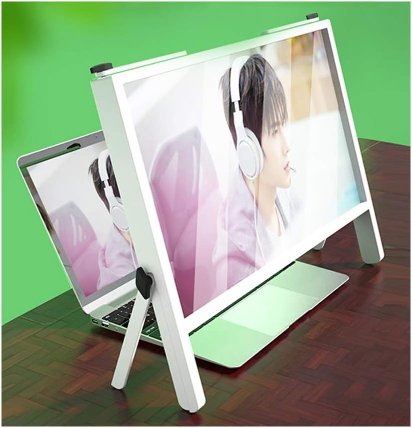 Screen Magnifier for Laptop 21 Inch Ultra-Clear Screen Expansion Bracket, Desktop Heightening Laptop Screen Magnifying Glass for isually impaired