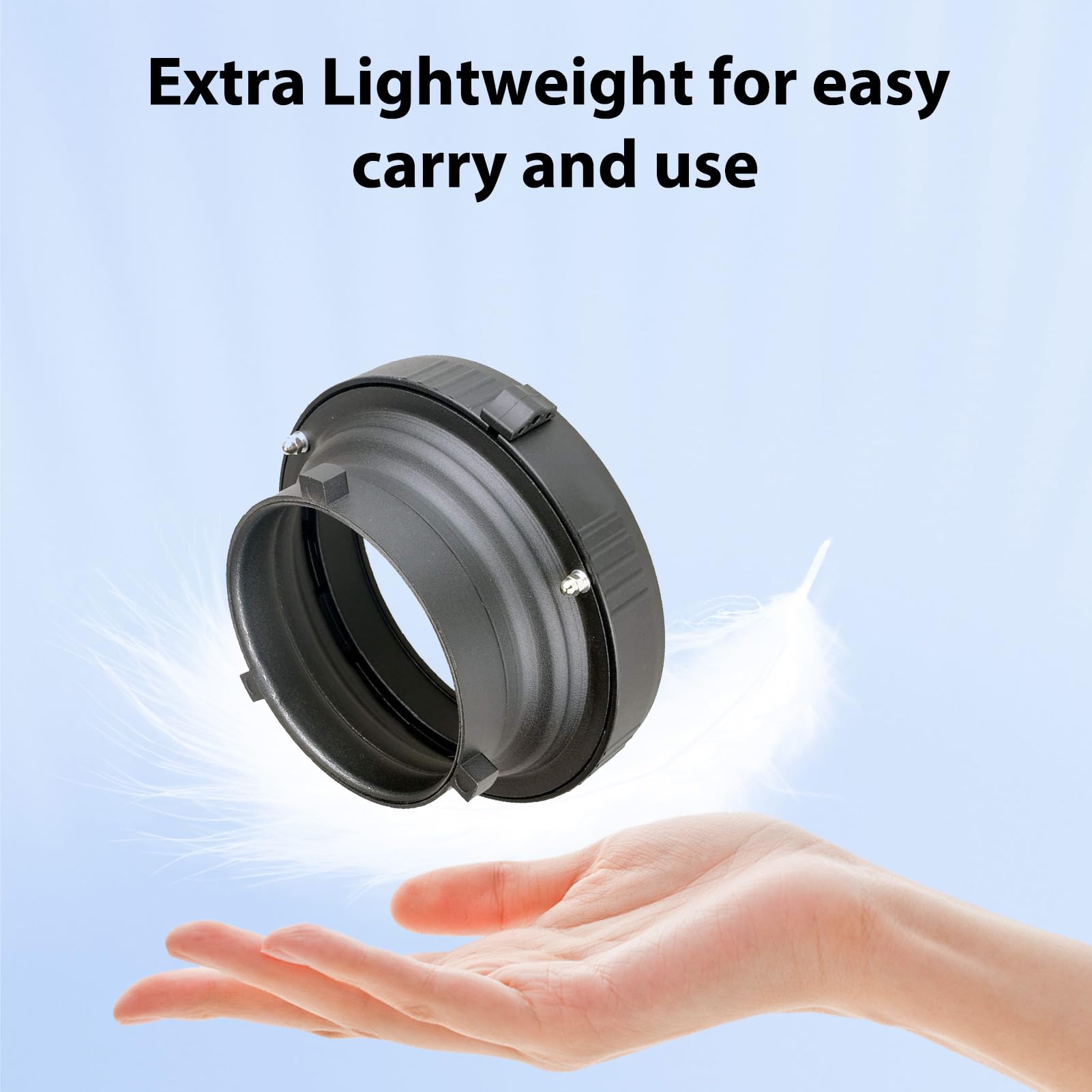 Adaptateur de Convertisseur de Montage Bowens vers Elinchrom, Assemblage sans Outil, avec Connexion Stable et Sécurisée, pour Accessoires D'éclairage, Boîtes à Lumière, Grilles