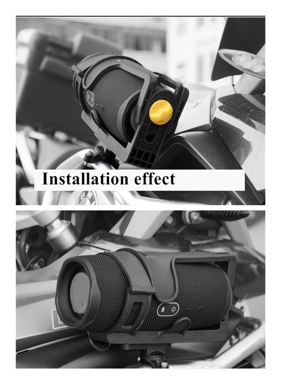 Portabotellas Motocicleta Soporte De Audio Universal para Motocicleta Modificado para Aumentar El La Bocina del Aro Taza Agua Portabotellas