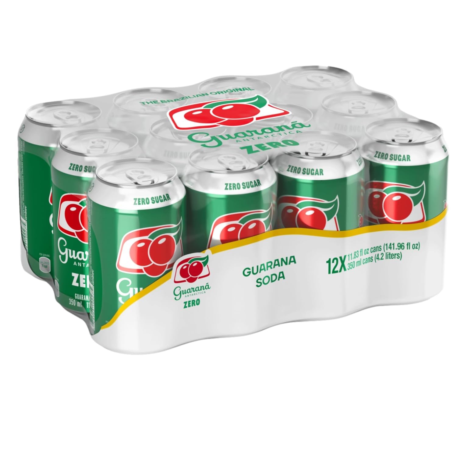 Guarana Antarctica Zero Diet, 12-Ounce (Pack of 12)