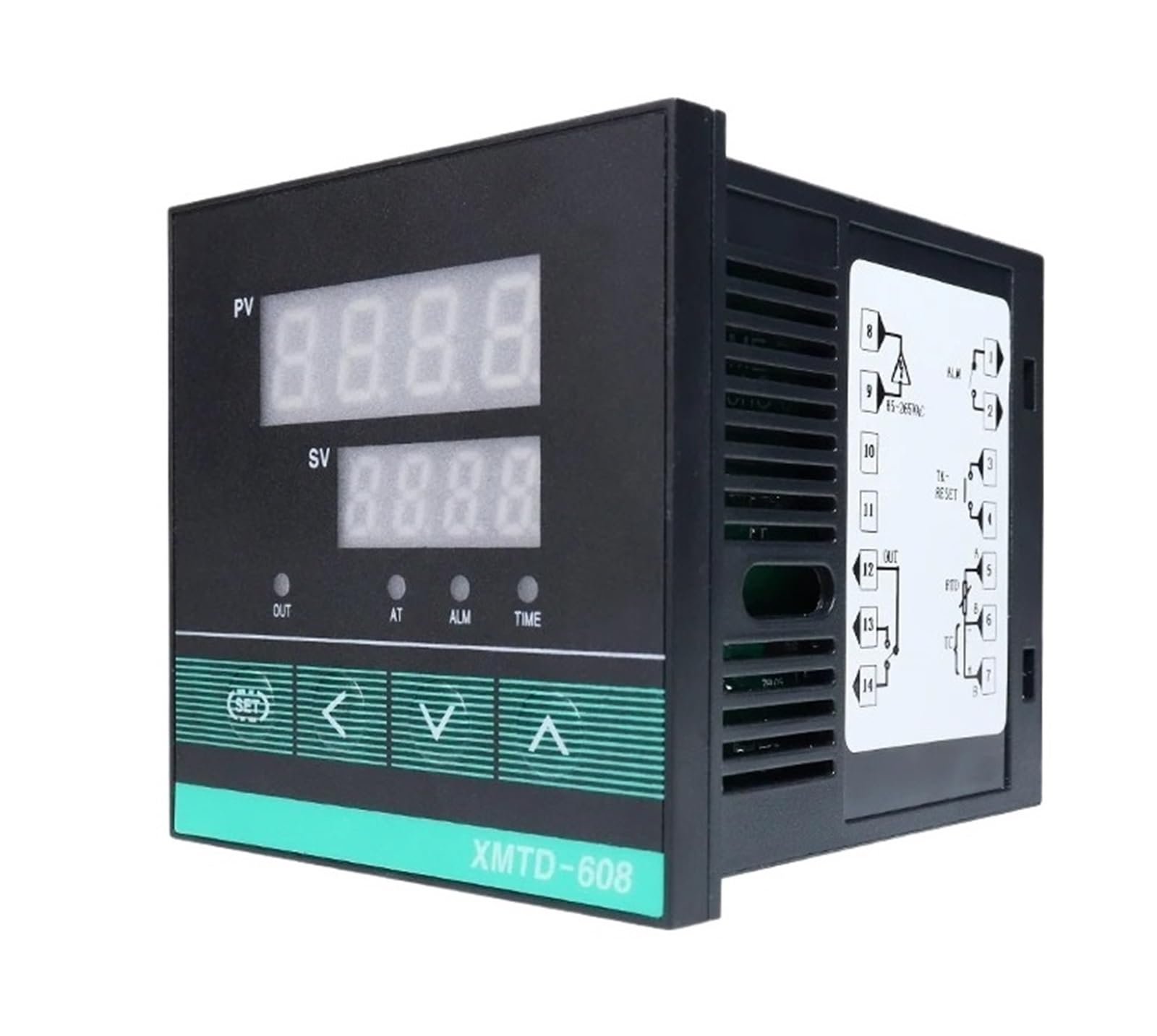 WUPLKCUIJ Time Thermostat Temperature Controller XMTD-608 TC Input SSR Relay Dual Output PID Thermoregulator 220v with Timer Control
