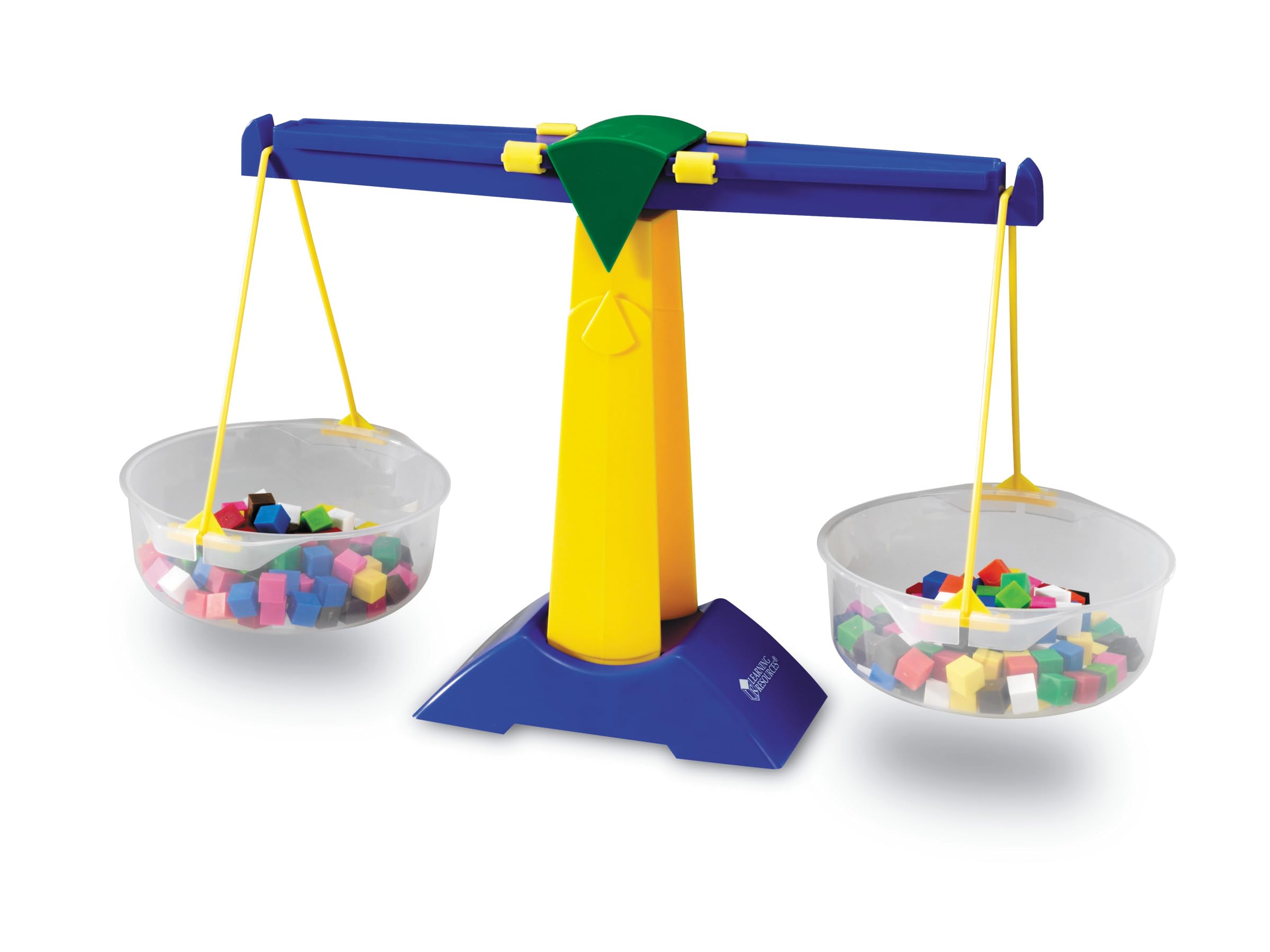 Learning Resources Balance à Plateaux Junior, Balance Éducative Enfants 5+, Jeu d’Apprentissage du Poids et de l’Équilibre, Comparaison Solides et Liquides