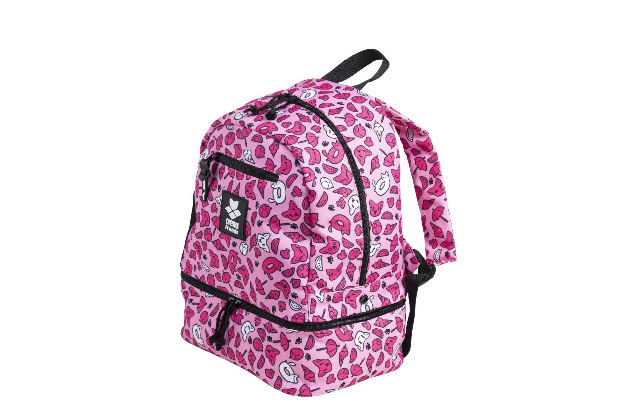 arena Team Friends 20 Sac à Dos Enfant 20L pour Natation, Sport et Loisirs, Idéal pour Enfants de 1 à 9 Ans, Poche pour Bouteille et Compartiment Séparé pour Chaussures