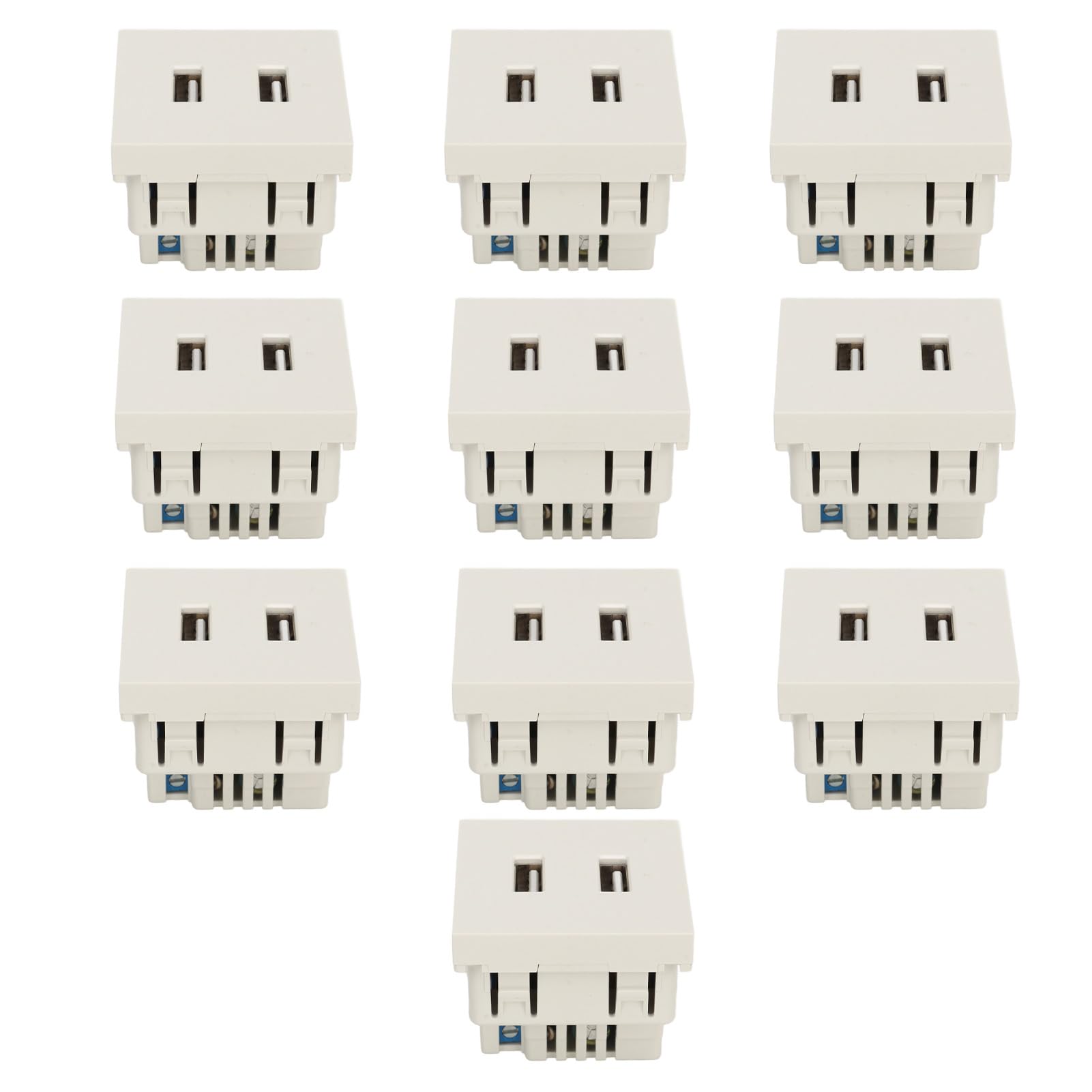 Fdit Prise Murale USB 10W 2 Ports DC5V2A Chargeur Double USB AC110-250V pour Maison Hôtel Camping-car