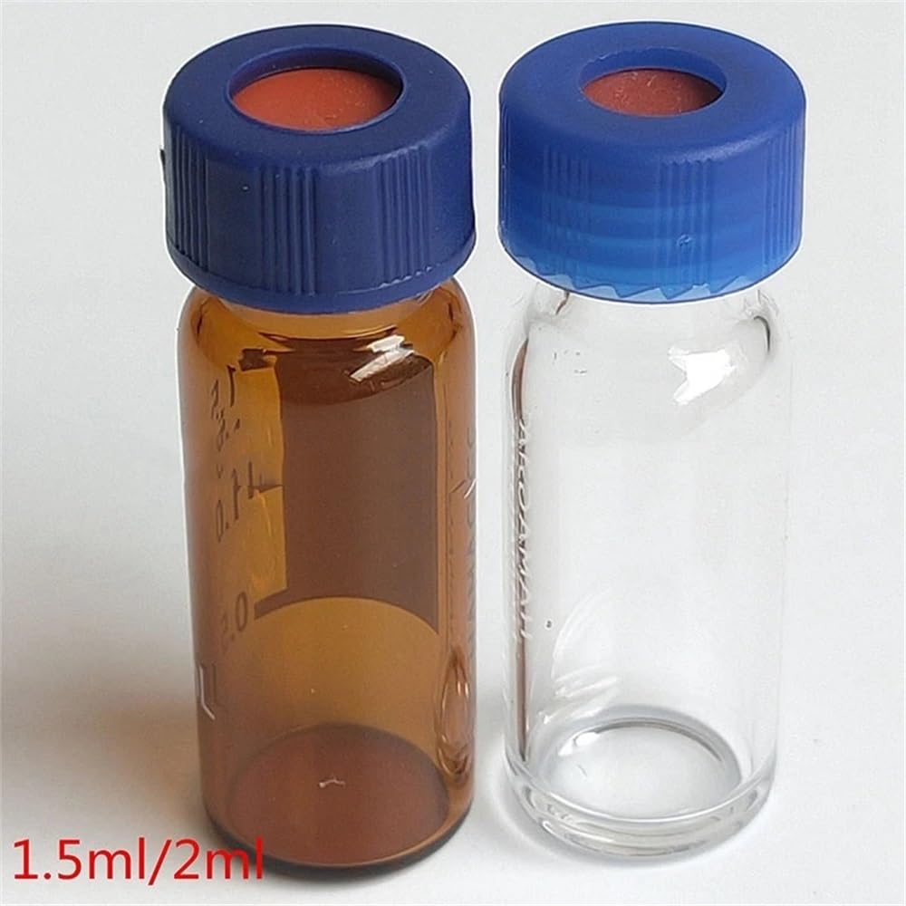 Attrezzature e forniture di laboratorio 10/20 pezzi da 20 ml a 60, flacone di iniezione con testa a vite in vetro laboratorio, campione trasparente/marrone for esperimenti
