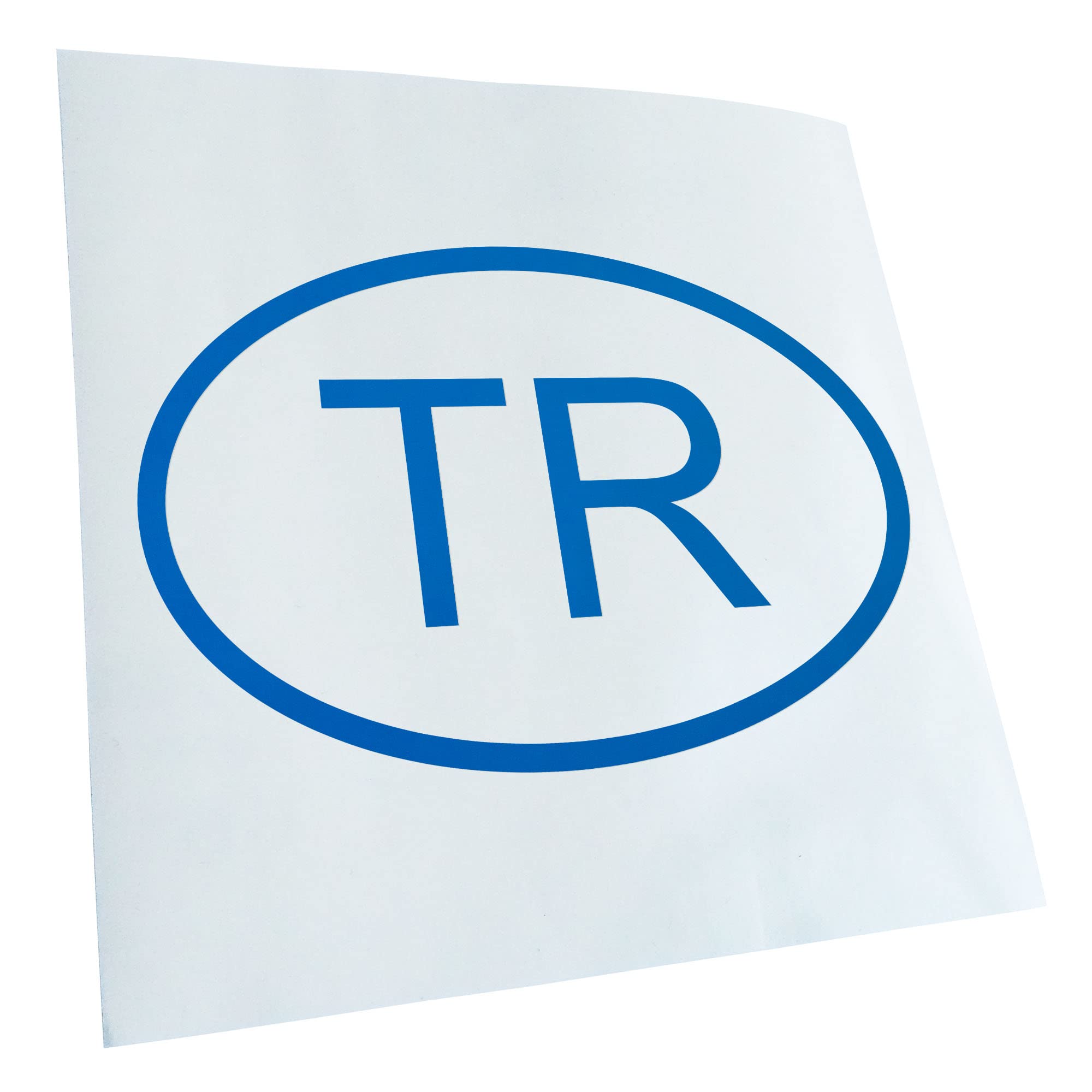 Kiwistar - Car Sticker - Blue - 50 x 33 cm Turkey TR - Rear Window Car Sticker Weatherproof for Car Truck Moped Truck - Sticker Exterior Self-Adhesive Tuning Accessories for Window Vehicle Window