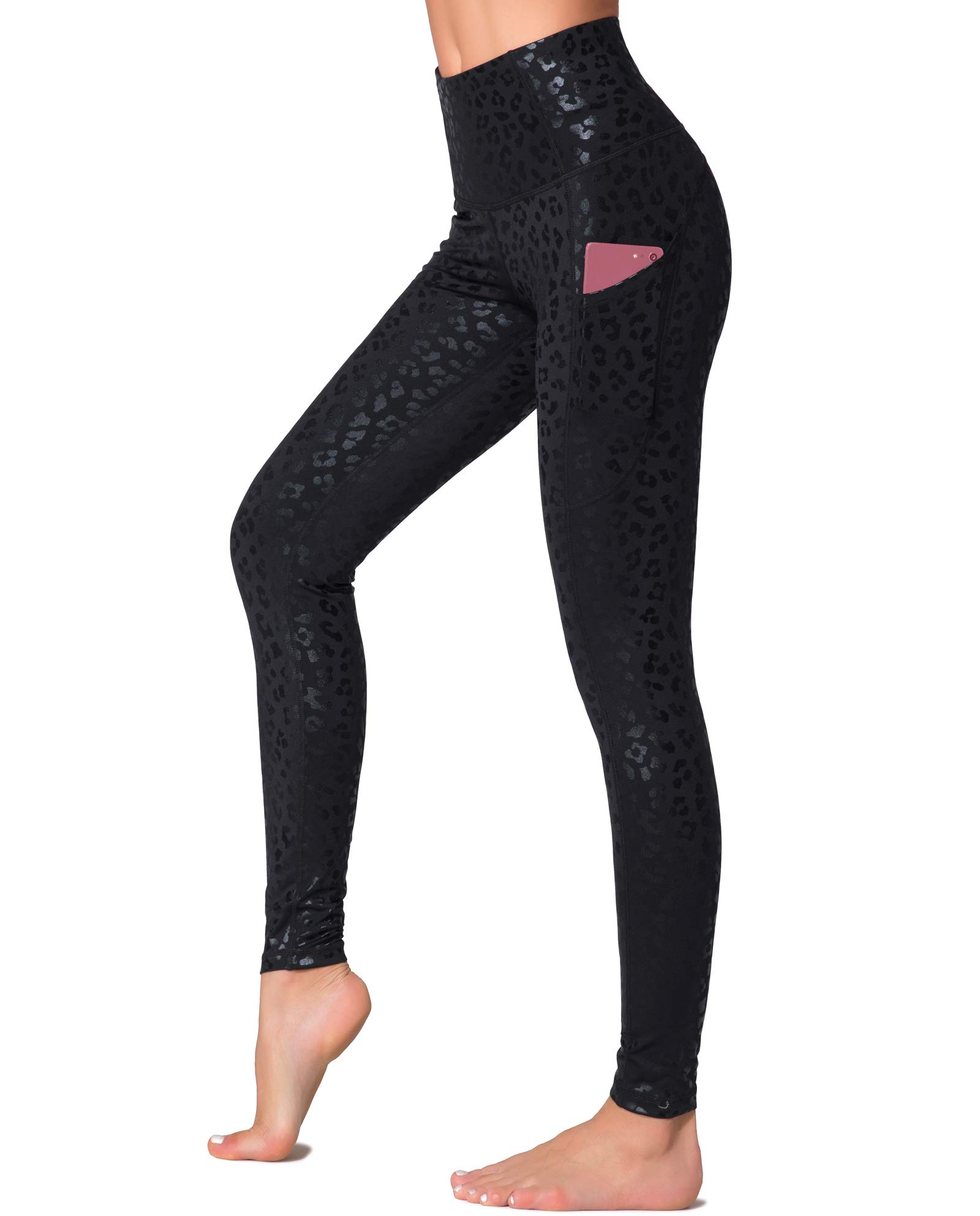 Dragon Fit High Waist Yoga Leggings with 3 Pockets,Tummy Control Workout Running 4 Way Stretch Yoga Pants