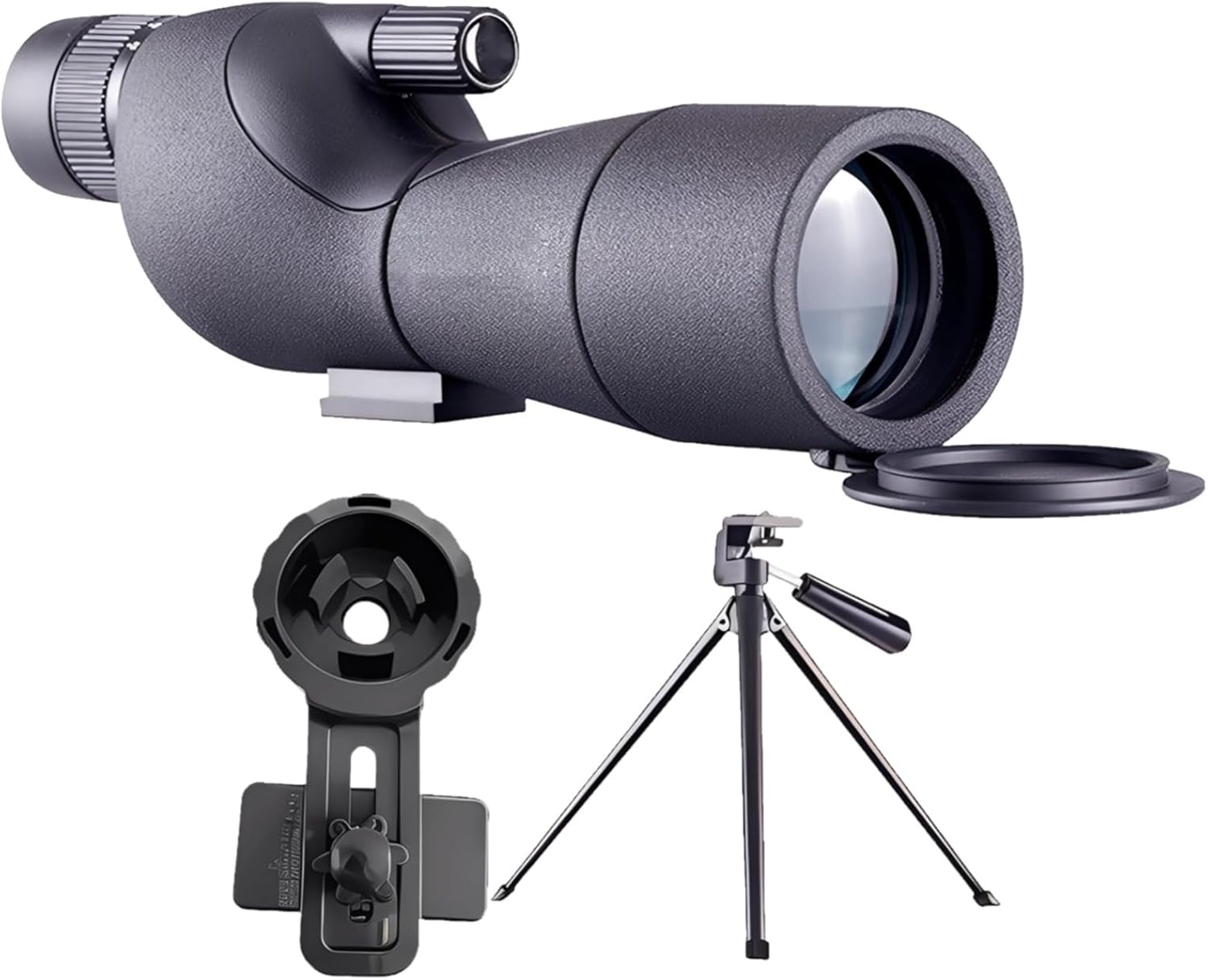 20-75X60 High-Definition Spotting Scope with Tripod & Smartphone Adapter, Perfect for Birdwatching and Outdoor Adventures