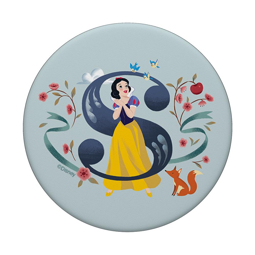 Disney Princess Alphabet Monogram Letter S for Snow White PopSockets PopGrip Intercambiabile