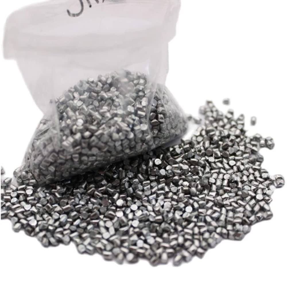 Hochreine 99,99% Zinkmetallpellets – saubere Elementzinkpartikel for Galvanik, Experimente, 100 g