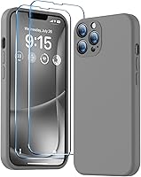 Vista 15 de BossKiss Funda compatible con iPhone 13, silicona de alta calidad mejorada [protección de cámara] [2 protectores de pantalla]