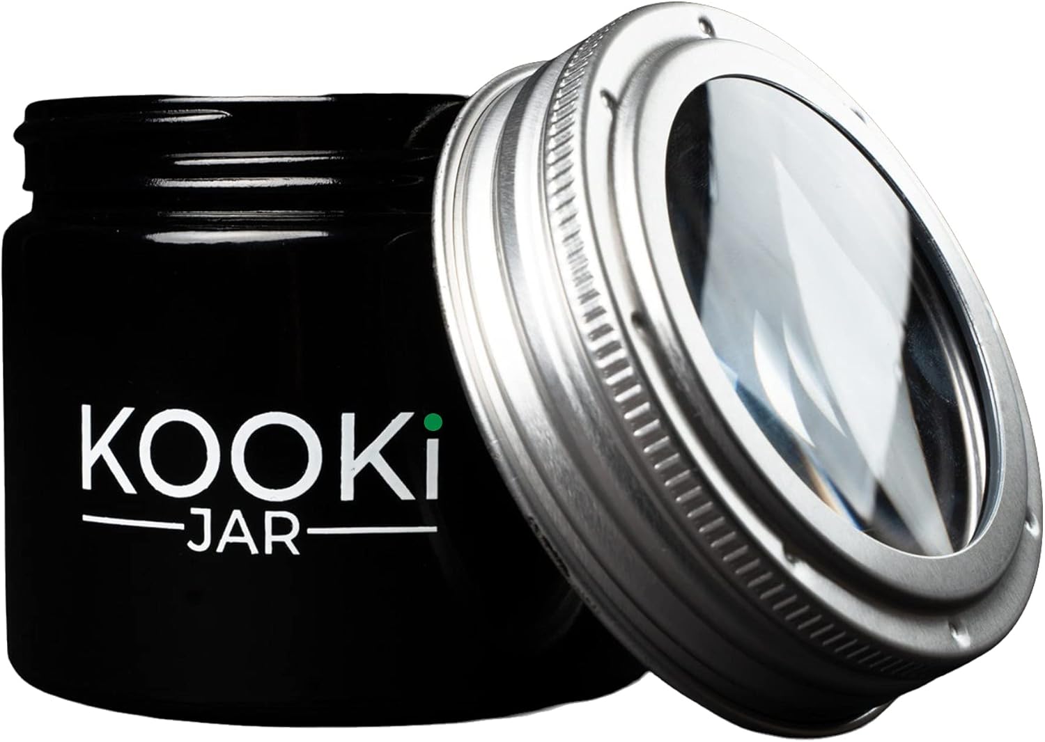 The Compact / 8oz Mason Glass Jar with Magnifying Lid