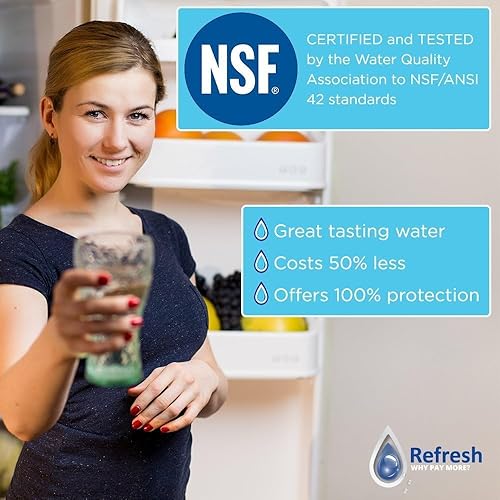 Miniatura 3 de Refresh NSF-53 Filtro de agua de repuesto prémium para refrigerador compatible con Kenmore 46-9690, ADQ36006102 y LG LT700P, ADQ36006101 - Modelo