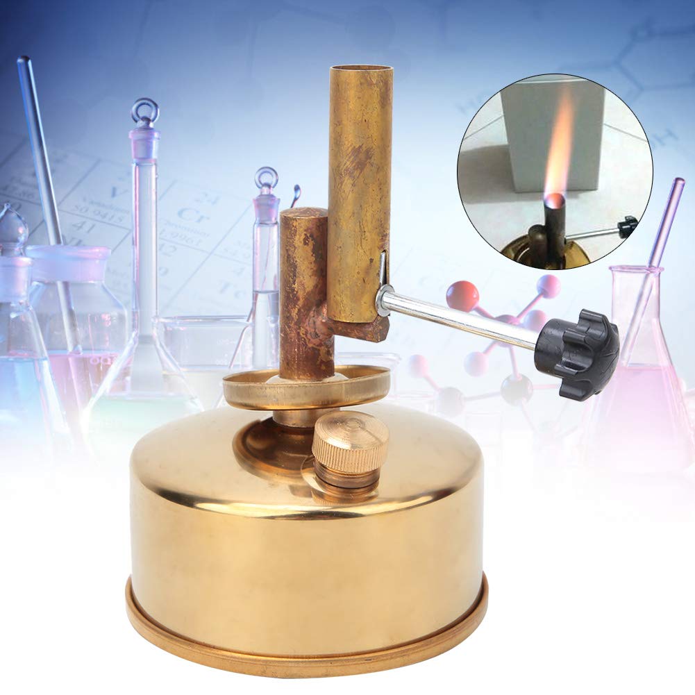 Lámpara de Explosión de Alcohol de Cobre, Instrumento de Laboratorio Resistente, Práctico para Calentar, Doblar o Soldar con una Temperatura de Llama de 1000 ℃, Fácil de Usar