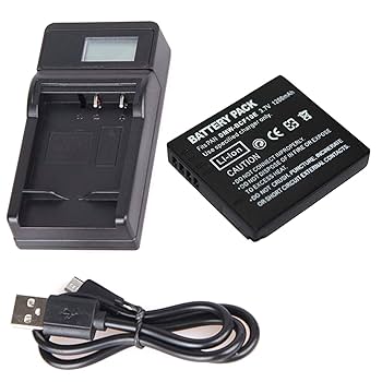 Amazon.com : Battery Pack and LCD USB Travel Charger for