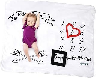 Toyvian Cobertores Recém-Nascidos Adereços Recém-Nascidos Cobertores Para Bebês Cobertor Marco Cobertor Taggy Para Bebês Cobertor Fotográfico Macio Cobertor Swaddle Cobertor Cobertor