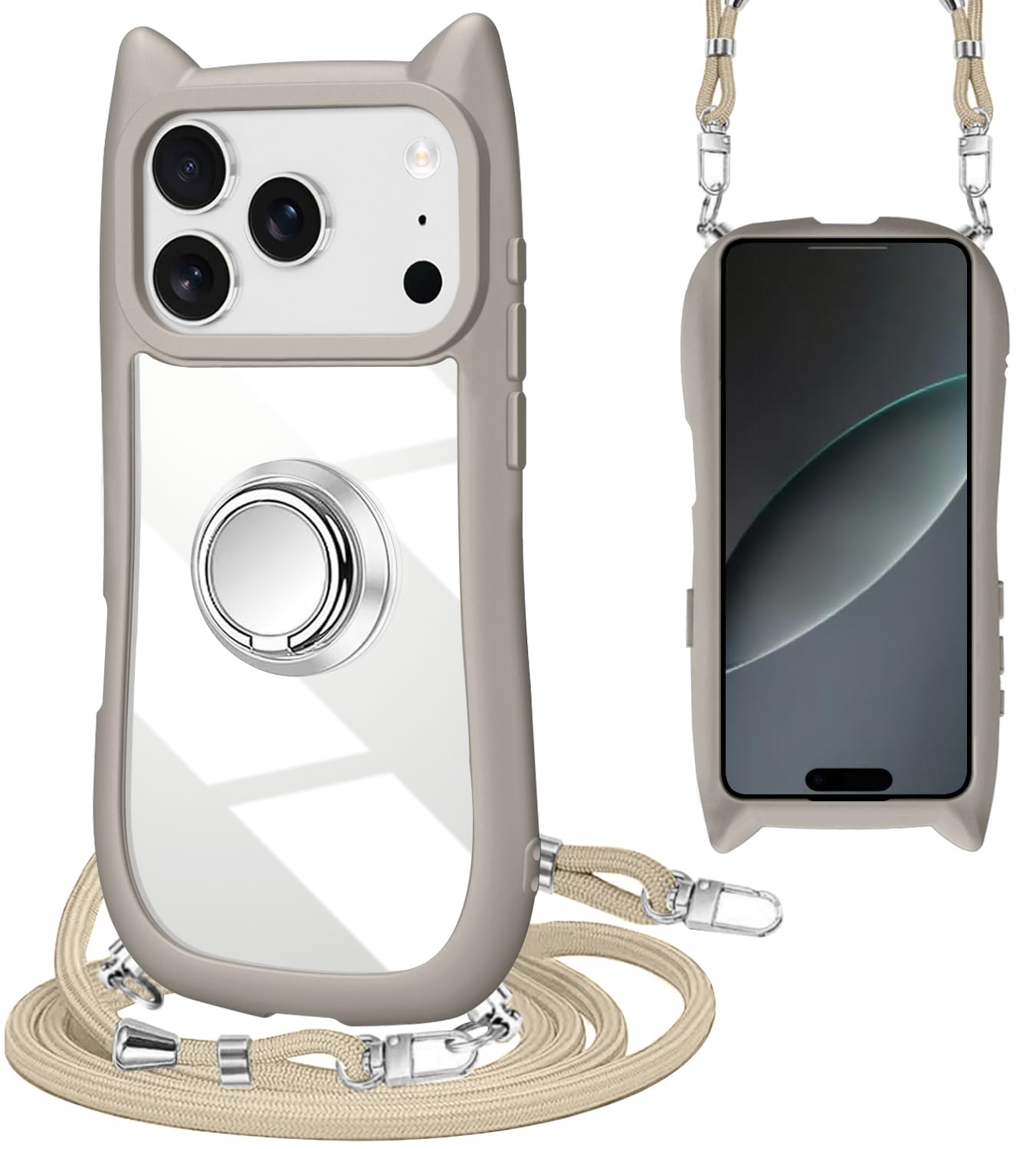 Amazon.co.jp: ZHIYIJIA iPhone 17 Pro 専用 ケース ショルダー クリア