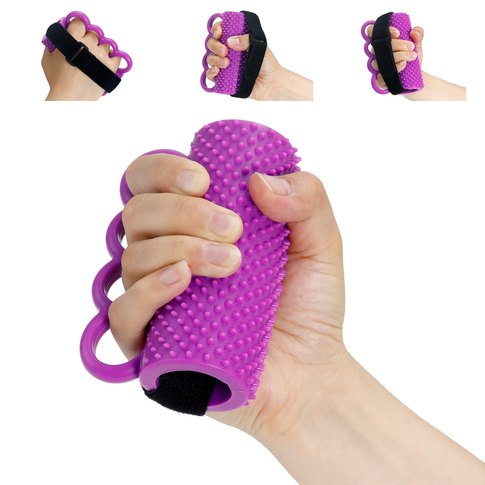 Hand Therapy Grip Ball for Hand Contracture & Stroke Arthritis Recovery - Exercise Strengthener for Weak Hands, Carpal Tunnel, Rehabilitation, Post-Surgery, Soft Squeeze Stress Relief Ball for Seniors