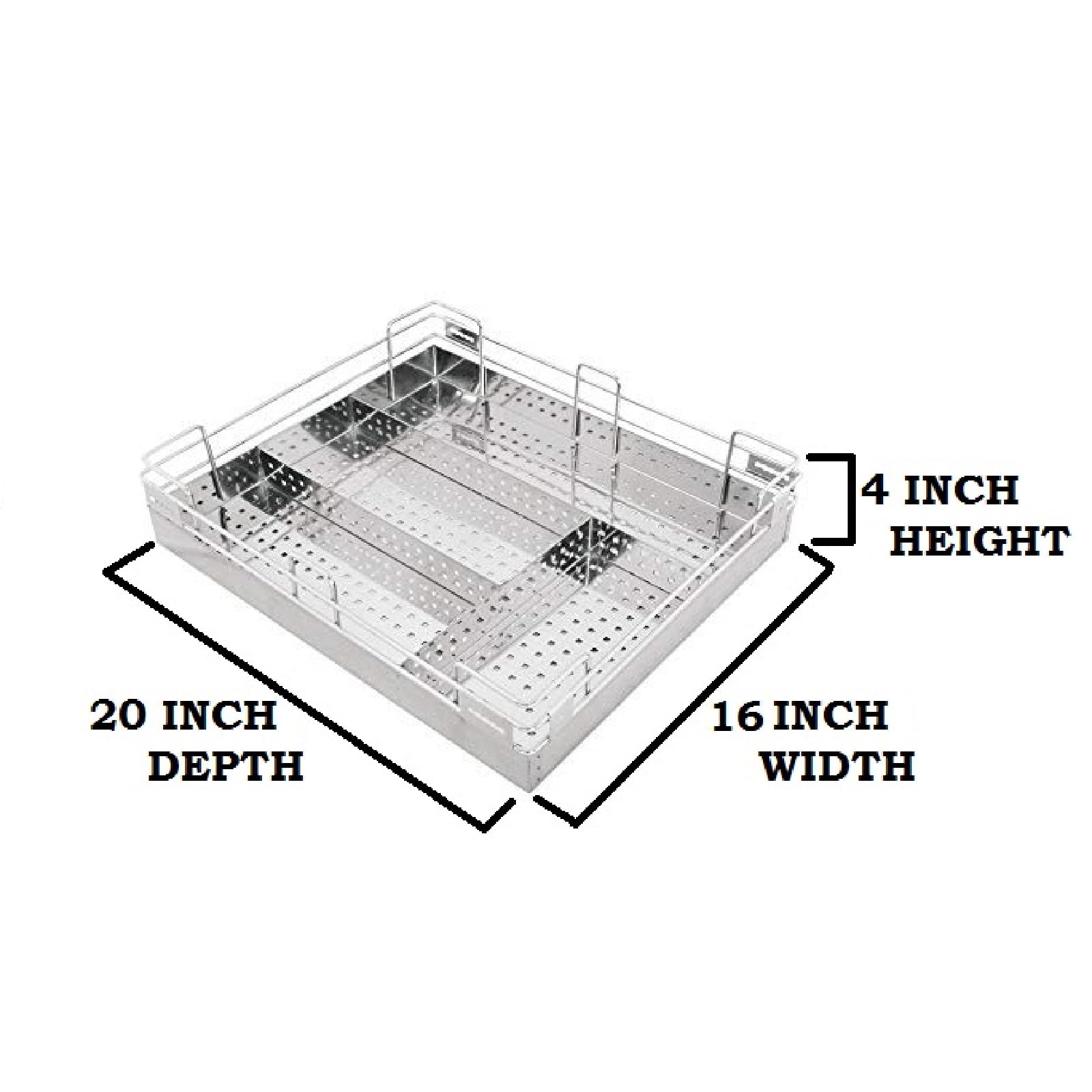 BLOO BASKET 202 Stainless Steel Modular Kitchen Basket Rectangular