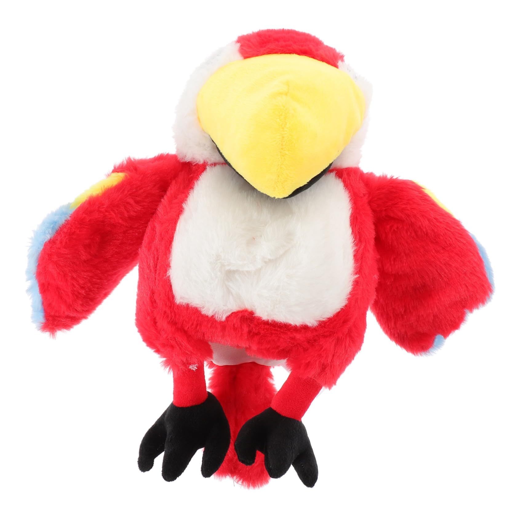 Marioneta de Mano de Peluche de Loro Juguete Interactivo para Hijos Marioneta de Mano con Forma de Ave Muñeco de Felpa Lavable y para Narrativos