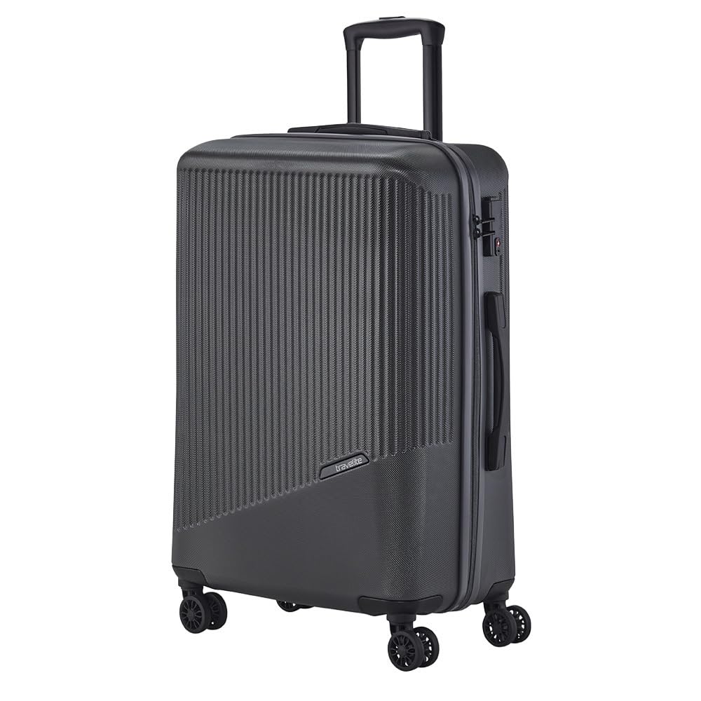 travelite valigia rigida a 4 ruote media 65 litri, serie bagagli BALI: Trolley rigido in ABS con chiusura a combinazione TSA, 67 cm