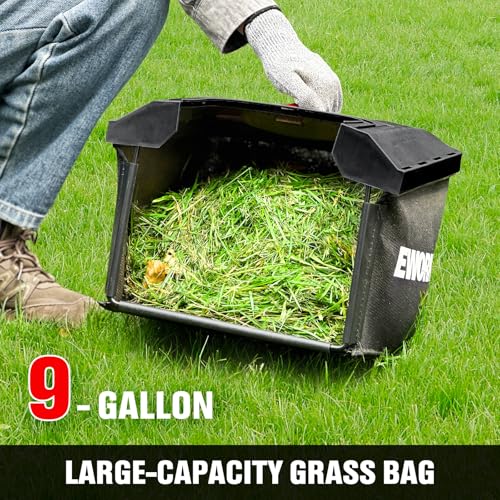 EWORK 40V Electric Lawn Mower Cordless, 14\" Electric Push Mower with 2x4.0Ah Batteries & Charger, 3800RPM Motor, 6-Height Adjustment, 21Lbs Lightweight Battery Powered Lawnmower for Garden, Small Yard - Thumbnail 6