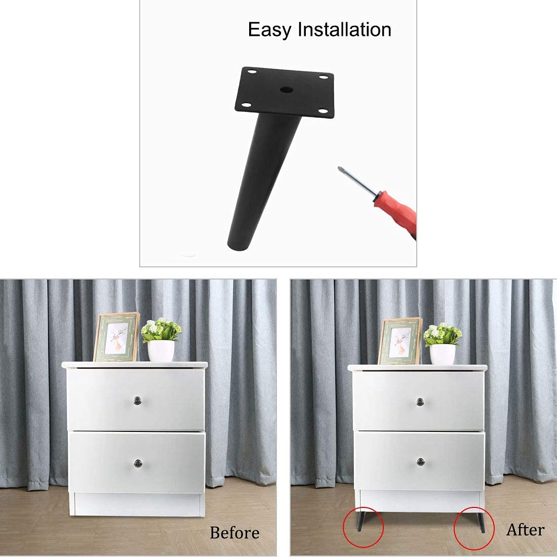 Heavy Duty Cone Shape 4 Inch Sofa...