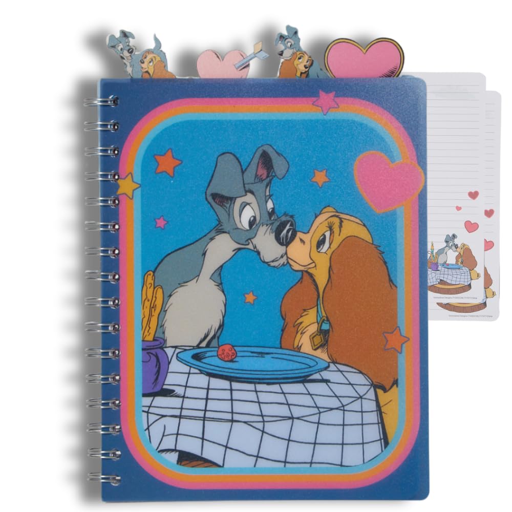 Amazon.com: Disney Lady and the Tramp Tab Journal Notebook, Spiral