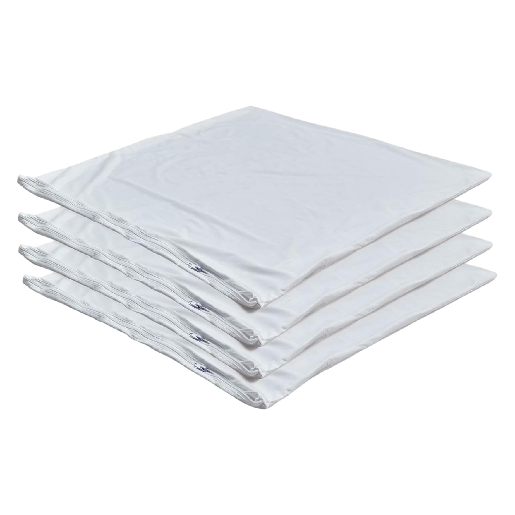 Protecteurs d'oreiller zippés lot de 4 housses carrées 18x18 pouces indispensables pour la maison