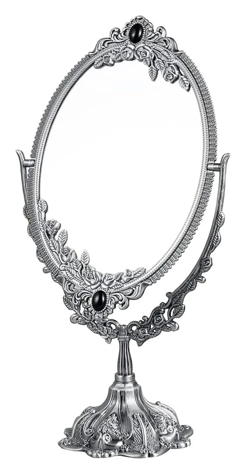 MEYTXOA Makeup Mirror Vintage Oval Tabletop Vanity Mirror