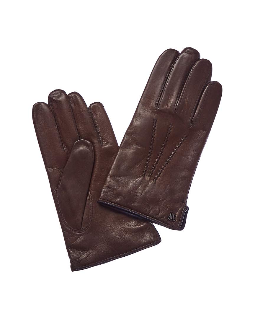 Hickey FreemanMen’s Leather & Cashmere Touch Screen Compatible Gloves