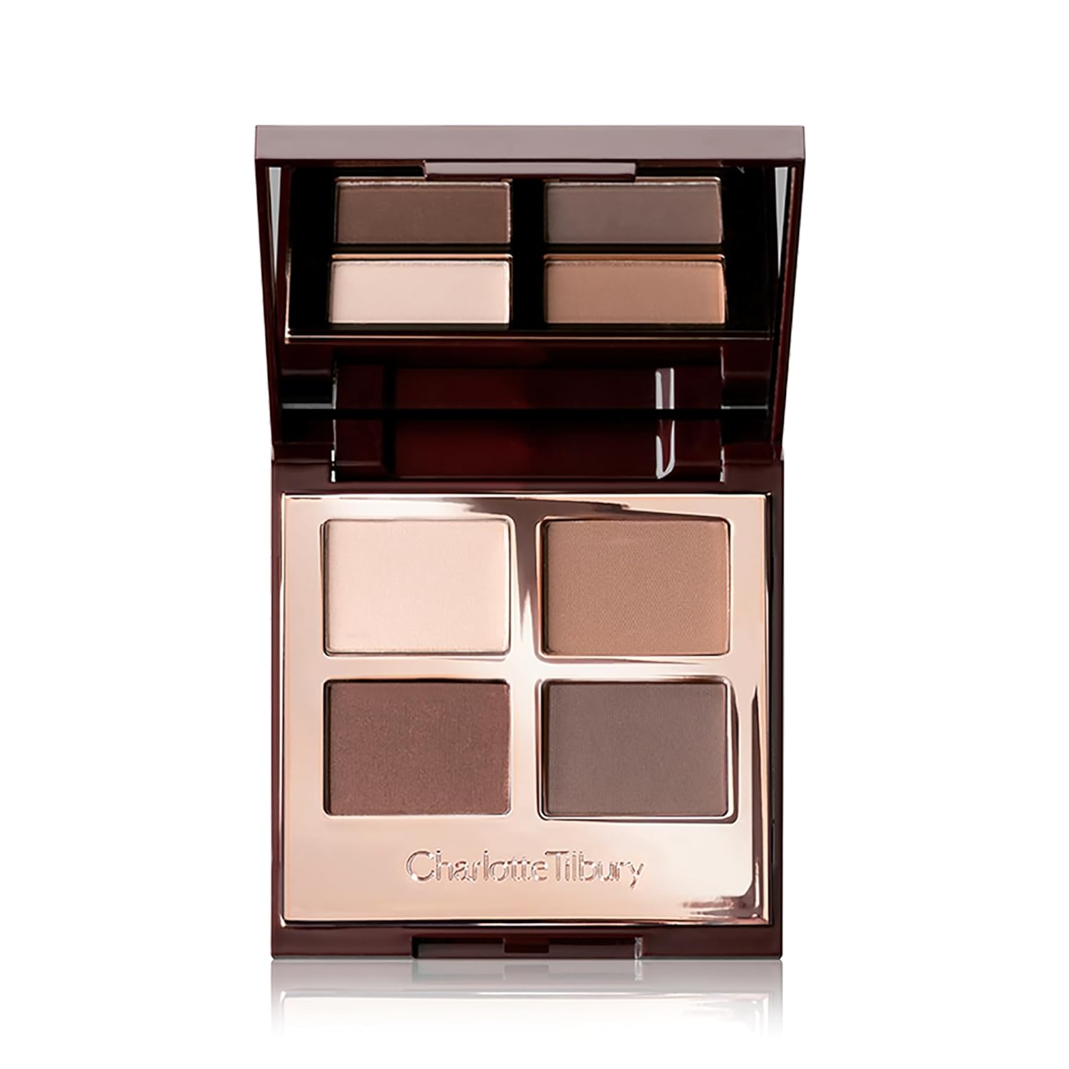 Charlotte Tilbury Luxury Palette Eyeshadow - Shimmer, Metallic & Satin Matte Eyeshadow Quad with a Rich Powder Formula - Includes 4 Complementary Shades The Sophisticate - cream, tan, taupe and chocolate - Image 1 of 4