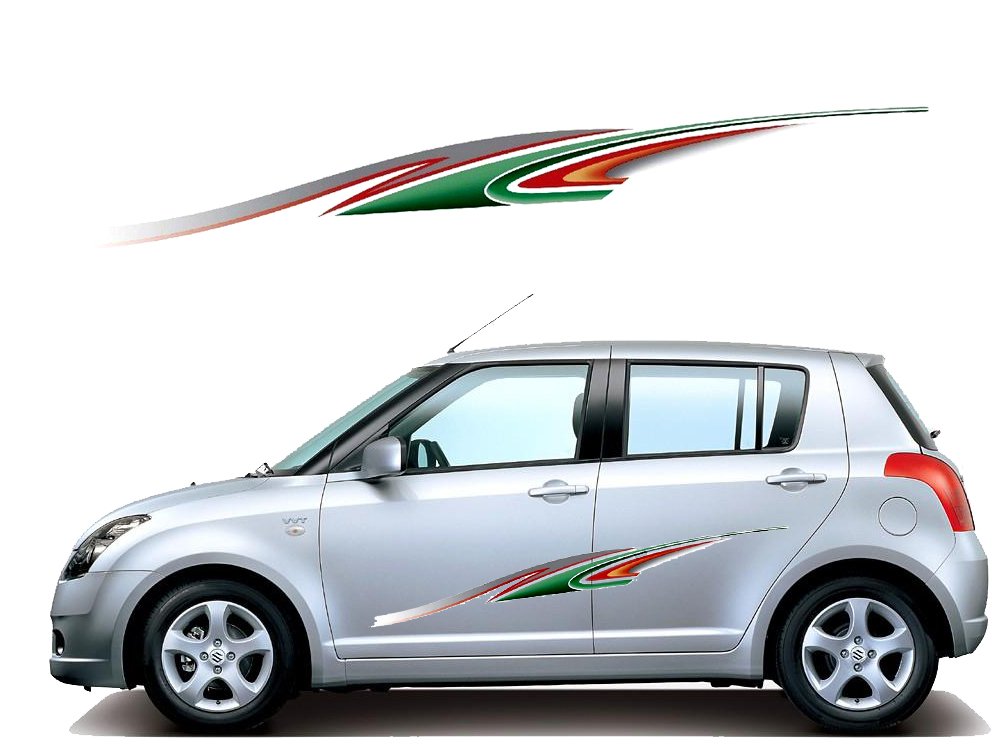 Top and Town Universal Car Graphics 2 Side Decal Body Vinyl Sticker