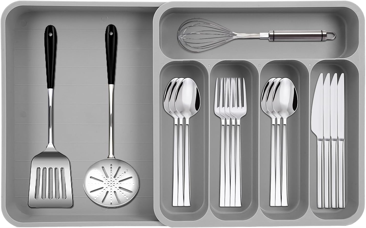 VADUDA Cutlery Drawer Organiser Expandable Kitchen Drawer Organiser