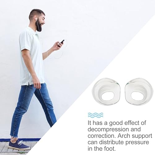 Miniatura 4 de 2 pares de taloneras de gel de silicona, insertos de zapatos para plantas, talones, espolones óseos y protectores de Aquiles, almohadillas cómodas