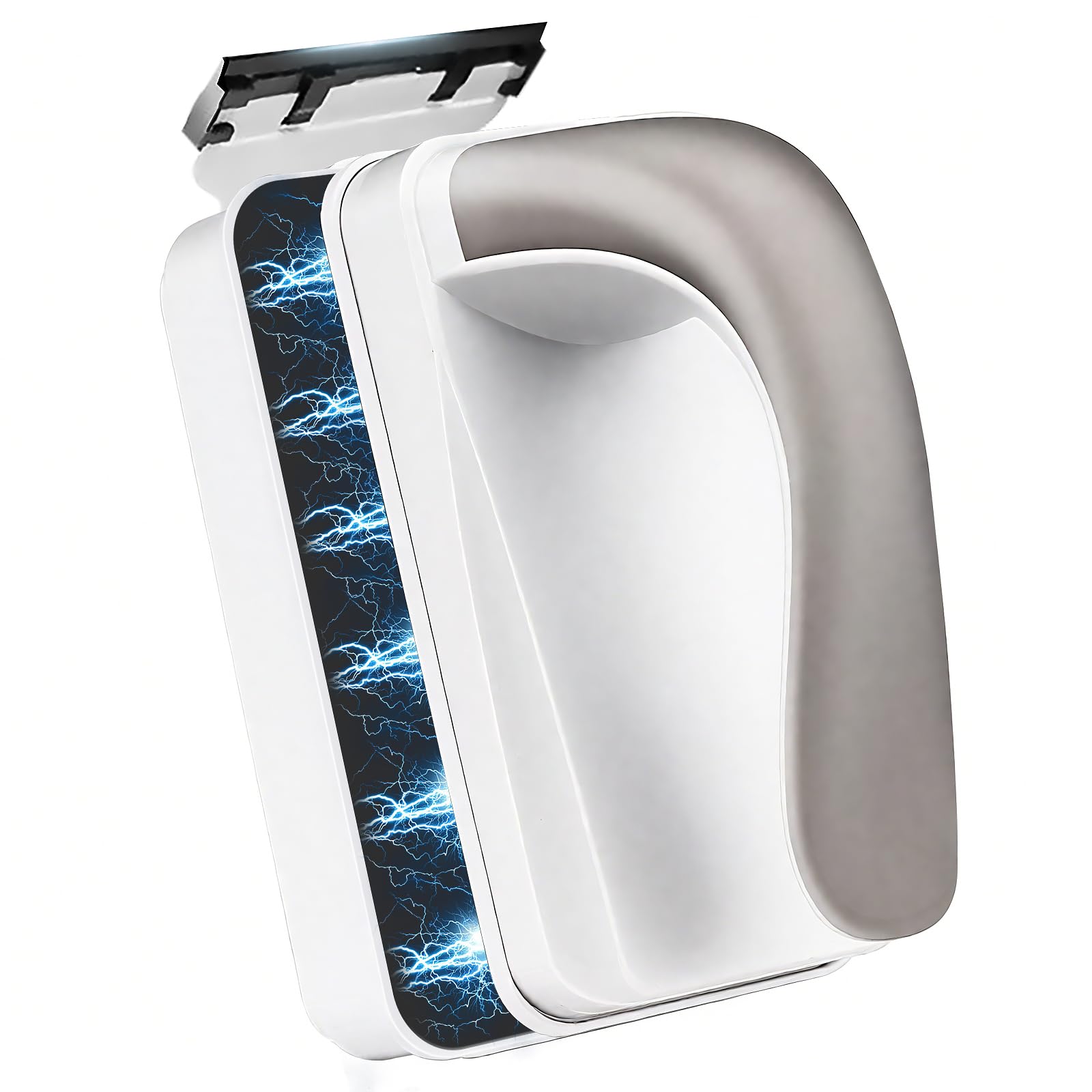 2-in-1 Aquarium Magnet Scheibenreiniger mit Abnehmbarem Schaber – Schwimmender Algenvernichter für Süß- & Meerwasser (bis 5mm Glasdicke) | Magnetischer Fensterputzer für Aquarium & Doppelverglasung