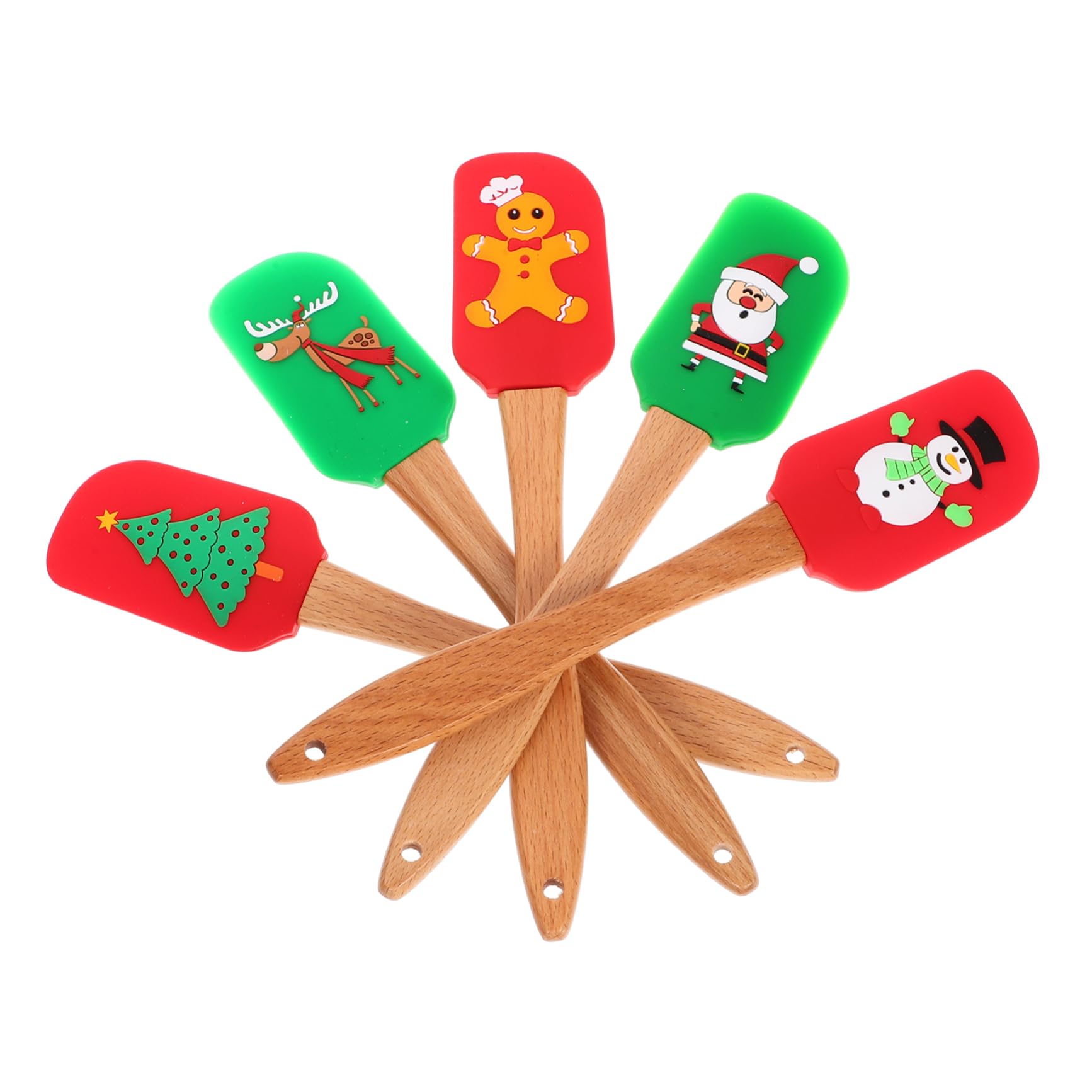 1 Juego Espátula De Crema Kitchen Gadgets Panelas Cozinha Espátula De Pastel De Navidad Para Hornear De Navidad Juego De Ollas Utensilios Cocina Raspador De Torta 5 Piezas Cabilock