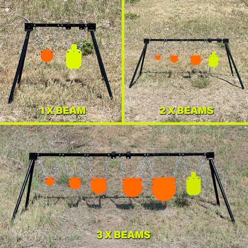 Image of Highwild Expandable AR500 Steel Targets System 1 /2 inch Thick Steel Shooting Targets with Stand and Extension Brackets, All Parts Replaceable Separately