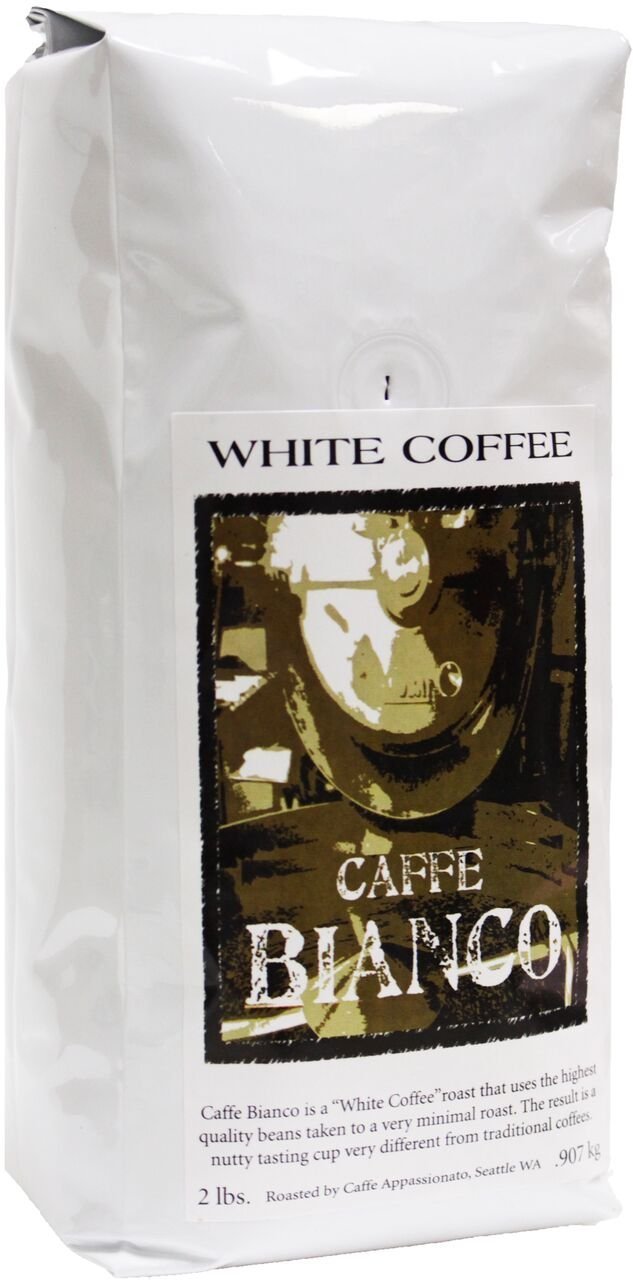 Caffe Appassionato Ground White Bianco 2 Lb, Coffee, 32 Oz Coffee 32 Ounce (Pack of 1) BEST BY 06/28/2025