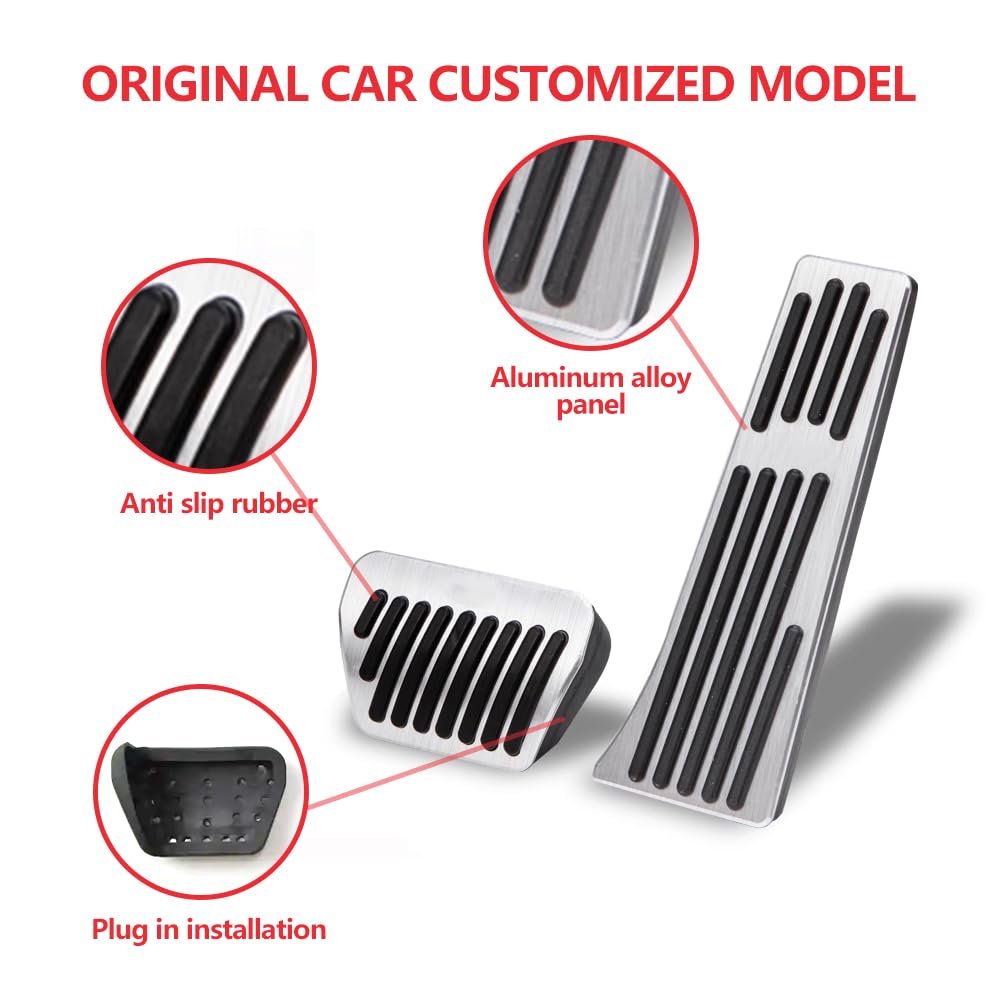 ct5 pedal DUKLASSQ Car Covers for Cadillac 2020 2021 2022 2023 2024 2025, Auto Aluminum Gas Pedal Covers Accessories Replacement, Non-Slip Accelerator Brake Foot Rest Pedals(Set of 2) : Automotive Weapon Held By Love: The Size:6Y