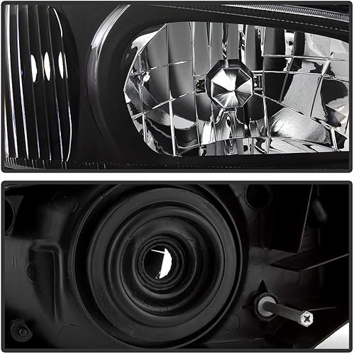 Miniatura 3 de ACANII - Para faros delanteros Nissan Maxima 2000-2001 JDM negros de repuesto 00-01 lado del conductor y del pasajero