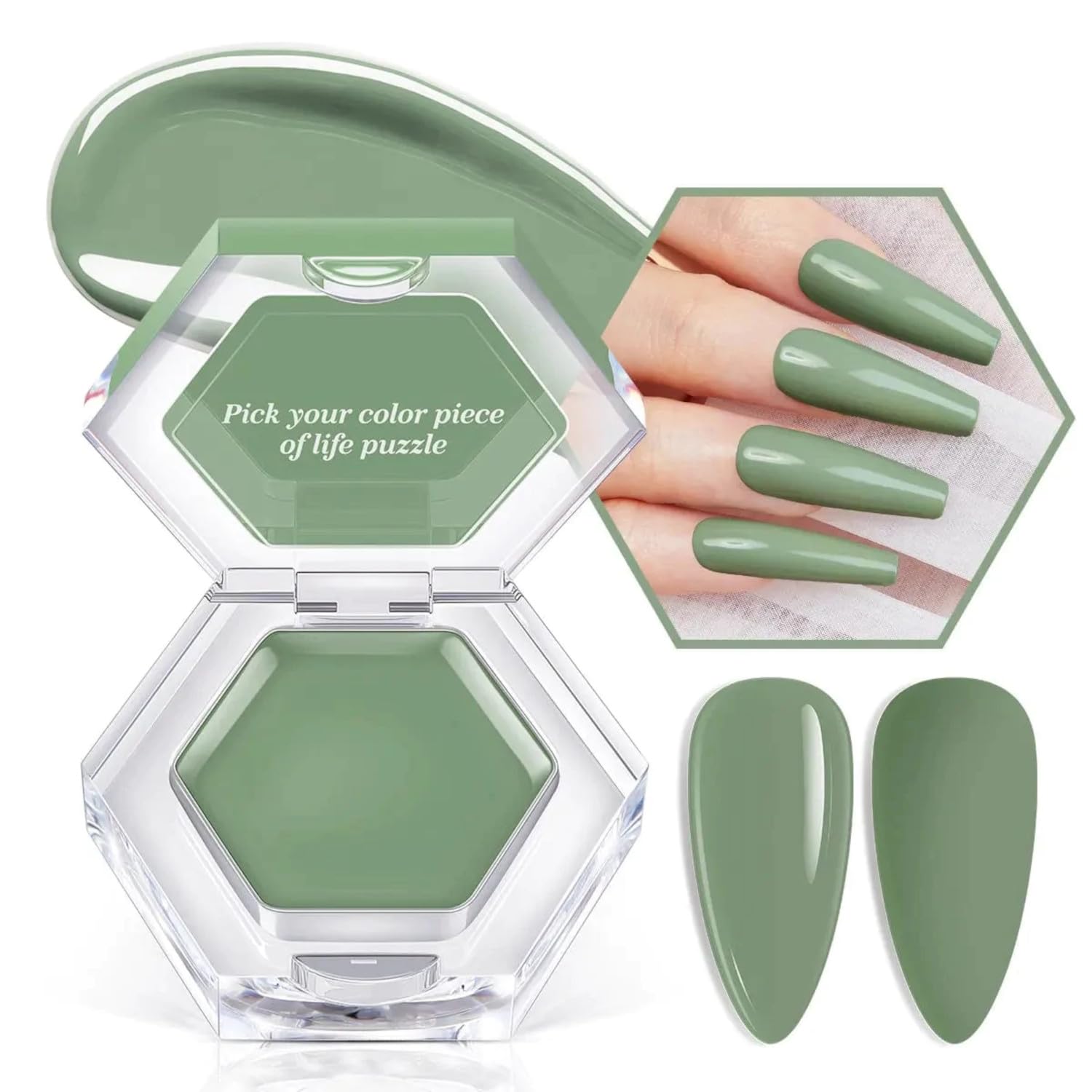 MODELONES from BELLE GAGA Gel Nail Polish, 1Pcs 3g Solid Gel Polish Pudding Gel Creme Manicure Palette Spring Gel Formula Soak Off LED Nail Art Gel Salon Gift for Women Girlfriend (B101090026A, 3gram)-image-47
