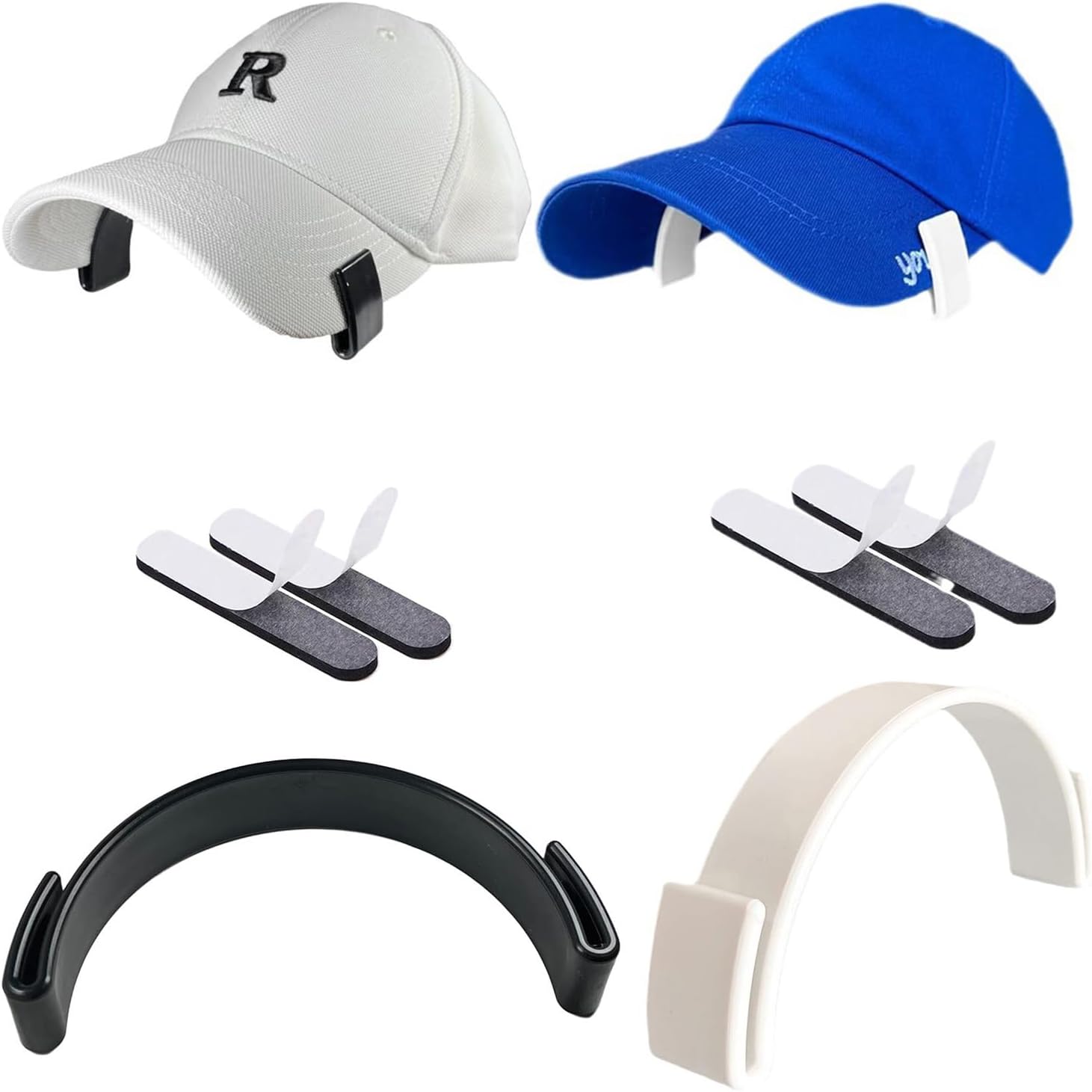 OVERTOYOU Adjustable Hat Brim Bender Hat Shaper for Baseball Caps Multi Functional Cap Bending Band Plastic Hat Bill Tool, Black