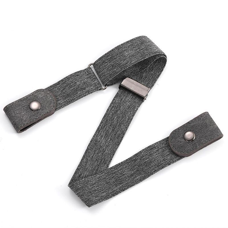 Image of Toxen Invisible Buckle-less Jeans Belt with Ring Adjustable Buckle Free Waist Belt Elastic Belt for Jeans Pants Skirts Women or Men