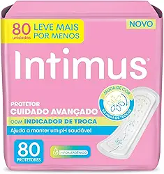 Intimus Protetor Diário com Indicador de Troca - 80 unidades